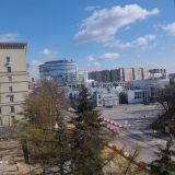 Москва, фото отдыхающего в апреле