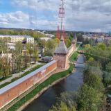 Смоленск, фото отдыхающего в апреле