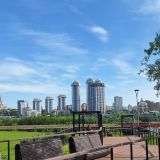 Москва, фото отдыхающего в мае