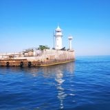 Черноморское, фото отдыхающего в июле