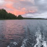 Ладожское озеро, фото отдыхающего в августе