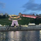 Река Ока, фото отдыхающего в августе