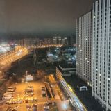 Ночной вид на соседний отель "Гамма"