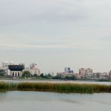 Куйбышевское водохранилище, фото отдыхающего в августе