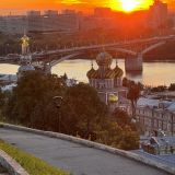 Нижний Новгород, фото отдыхающего в сентябре