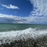 Черное море, фото отдыхающего в сентябре