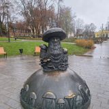Средняя полоса России, фото отдыхающего в октябре
