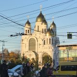 Калининград, фото отдыхающего в октябре