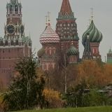 Москва, фото отдыхающего в октябре