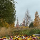 Москва, фото отдыхающего в октябре