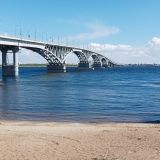 Саратов, фото отдыхающего в ноябре