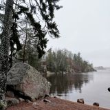 Ленинградская область, фото отдыхающего в ноябре