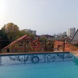 Вид на море. Море в дымке. Утро. 