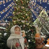 Москва, фото отдыхающего в декабре