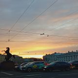 Санкт-Петербург, фото отдыхающего в декабре