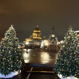 Санкт-Петербург, фото отдыхающего в декабре