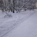 Мурманская область, фото отдыхающего в декабре