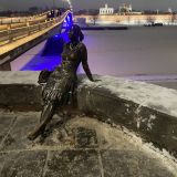 Великий Новгород, фото отдыхающего в январе