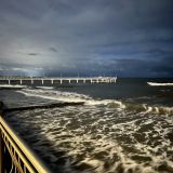 Зеленоградск, фото отдыхающего в декабре