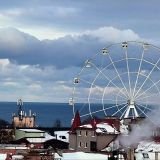 Балтийское море, фото отдыхающего в январе