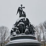 Великий Новгород, фото отдыхающего в январе