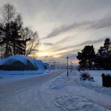 Ленинградская область, фото отдыхающего в январе