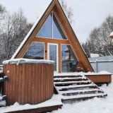 Глэмпинг A-frame с чаном или с купелью, фото гостя