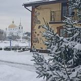 Псковская область, фото отдыхающего в январе