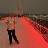 Красноярск, фото отдыхающего в январе