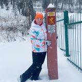 Красноярск, фото отдыхающего в январе