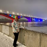 Красноярск, фото отдыхающего в январе