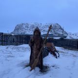 Мурманская область, фото отдыхающего в январе