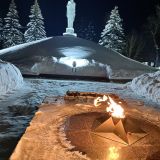 Центральная Россия, фото отдыхающего в феврале