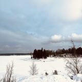 Балтийское море, фото отдыхающего в феврале