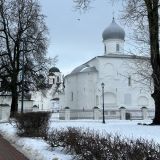 Великий Новгород, фото отдыхающего в марте