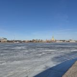 Ленинградская область, фото отдыхающего в марте