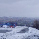 Мурманск, фото отдыхающего в марте