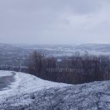 Мурманск, фото отдыхающего в марте