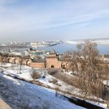 Нижний Новгород, фото отдыхающего в марте