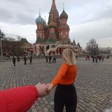 Москва, фото отдыхающего в марте