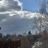 Река Волга, фото отдыхающего в апреле
