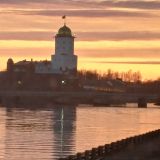 Выборг, фото отдыхающего в апреле