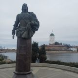 Выборг, фото отдыхающего в апреле