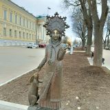 Река Волга, фото отдыхающего в апреле