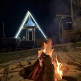 Глэмпинг A-frame с чаном или с купелью, фото гостя
