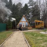 Глэмпинг A-frame с чаном или с купелью, фото гостя