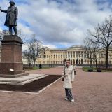 Балтийское море, фото отдыхающего в апреле