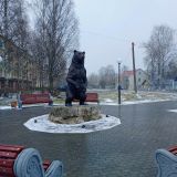 Онежское озеро, фото отдыхающего в апреле