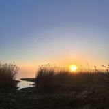 Балтийское море, фото отдыхающего в апреле