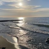 Балтийское море, фото отдыхающего в мае